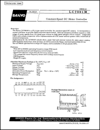 LC7991M datasheet: Constant-speed DC motor controller LC7991M