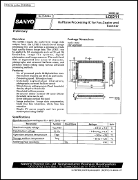 LC8211 datasheet: Halftone processing IC for fax, copier and scanner LC8211