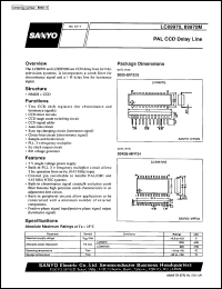 LC89970 datasheet: PAL CCD delay line LC89970