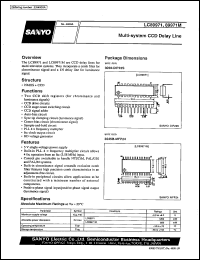 LC89971 datasheet: Multi-system CCD delay line LC89971