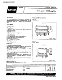 LC89971M datasheet: Multi-system CCD delay line LC89971M