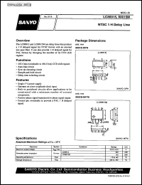 LC89915 datasheet: NTSC 1H delay line LC89915