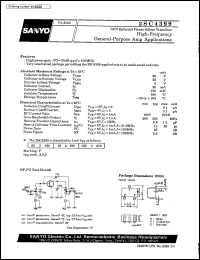 2SC4399 datasheet: NPN epitaxial planar silicon transistor, high-frequency general-purpose amp application 2SC4399