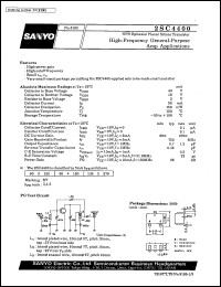 2SC4400 datasheet: NPN epitaxial planar silicon transistor, high-frequency general-purpose amp application 2SC4400