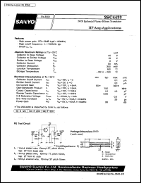2SC4433 datasheet: NPN epitaxial planar silicon transistor, HF amp application 2SC4433