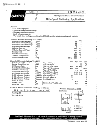 2SC4452 datasheet: NPN epitaxial planar silicon transistor, high-speed switching application 2SC4452