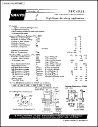 2SC4523 datasheet: NPN epitaxial planar silicon transistor, high-speed switching application 2SC4523