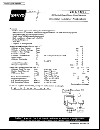 2SC4600 datasheet: NPN triple diffused planar silicon transistor, switching regulator application 2SC4600