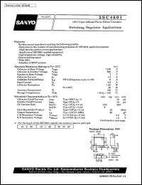 2SC4601 datasheet: NPN triple diffused planar silicon transistor, switching regulator application 2SC4601