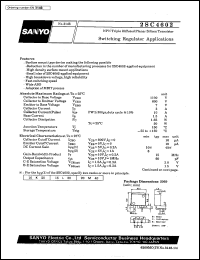 2SC4602 datasheet: NPN triple diffused planar silicon transistor, switching regulator application 2SC4602