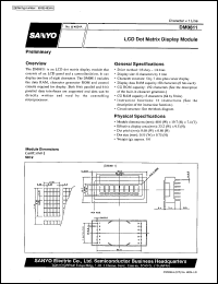 DM0811 datasheet: LCD dot matrix display module DM0811