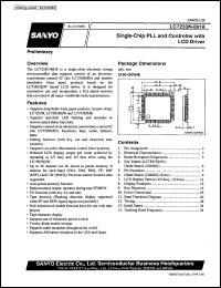 LC7233N-8818 datasheet: Single-chip PLL and controller with LCD driver LC7233N-8818