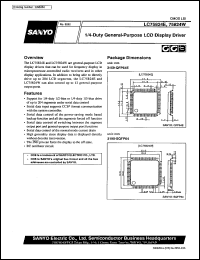 LC75824W datasheet: 1/4 duty general-purpose LCD display driver LC75824W