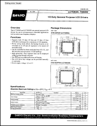 LC75850W datasheet: 1/3 duty general-purpose LCD driver LC75850W