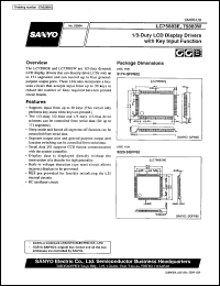 LC75883E datasheet: 1/3 duty LCD display driver with key input function LC75883E