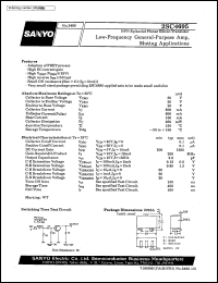 2SC4695 datasheet: NPN epitaxial planar silicon transistor, low-frequency general purpose amp, muting application 2SC4695