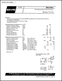 2SC4851 datasheet: NPN epitaxial planar silicon transistor, muting circuit 2SC4851