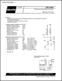 2SC4852 datasheet: NPN epitaxial planar silicon transistor, muting circuit 2SC4852