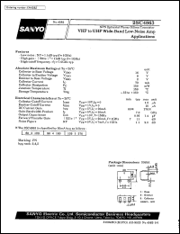 2SC4863 datasheet: NPN epitaxial planar silicon transistor, VHF to UHF wide-band low-noise amp application 2SC4863