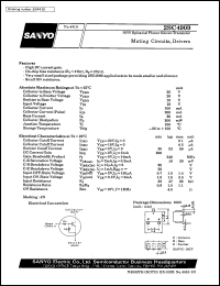 2SC4909 datasheet: NPN epitaxial planar silicon transistor, muting circuit, driver 2SC4909