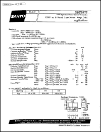 2SC5277 datasheet: NPN epitaxial planar silicon transistor, UHF to S band low-noise amp, OSC application 2SC5277