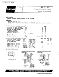 2SD1817 datasheet: NPN epitaxial planar silicon transistor, driver application 2SD1817