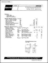 2SK536 datasheet: N-channel MOS silicon FET, analog switch application 2SK536