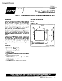 LC8953 datasheet: General-purpose 68000 MPU peripheral interface LSI LC8953