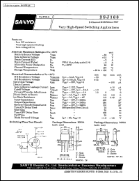 2SJ188 datasheet: P-channel MOS silicon FET, very high-speed switching application 2SJ188