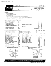 2SJ258 datasheet: P-channel MOS silicon FET, very high-speed switching application 2SJ258