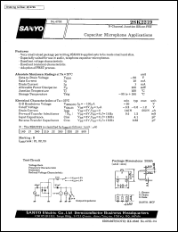 2SK2219 datasheet: N-channel junction silicon FET, capacitor microphone application 2SK2219