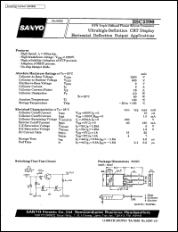 2SC5296 datasheet: NPN triple diffused planar silicon transistor, ultrahigh-definition CTR display horizontal deflection output application 2SC5296