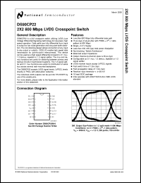 DS90CP22M-8 datasheet:  2X2 800 Mbps LVDS Crosspoint Switch DS90CP22M-8