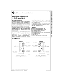 DS90CR211MTD datasheet: 21-Bit Channel Link DS90CR211MTD