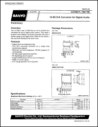 LC78817M datasheet: 16-bit D/Aconverter for digital audio LC78817M