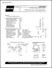 2SC4910 datasheet: NPN epitaxial planar silicon transistor, VHF-band power amp application 2SC4910