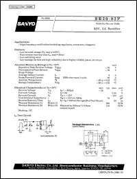 SB20-03P datasheet: Schottky barrier diode (30V, 2A, rectifier) SB20-03P