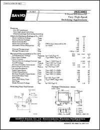 2SK2083 datasheet: N-channel MOS silicon FET, very high-speed switching application 2SK2083