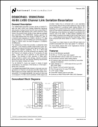 DS90CR483VJD datasheet: Serializer DS90CR483VJD