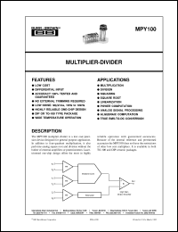 4214BP datasheet: Multiplier/Divider 4214BP