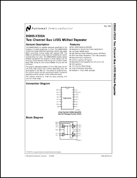 DS92LV222ATM datasheet: Two Channel Bus LVDS MUXed Repeater DS92LV222ATM