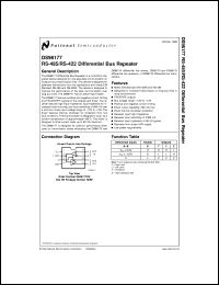 DS96177CN datasheet: RS-485/RS-422 Differential Bus Repeater DS96177CN