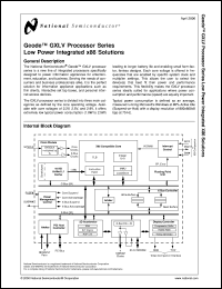 GL-233B-85-2.5 datasheet: Geode Processor Series Low Power Integrated x86 Solutions GL-233B-85-2.5