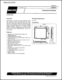 LC8214 datasheet: Facsimile controller LC8214