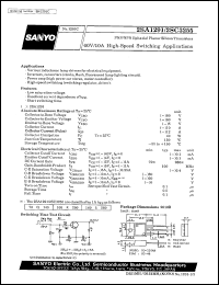 2SA1291 datasheet: PNP epitaxial planar silicon transistor, 60V/10A, high-speed driver application 2SA1291
