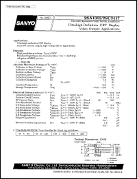 2SA1353 datasheet: PNP epitaxial planar silicon transistor, ultrahigh-definition CTR display video output application 2SA1353