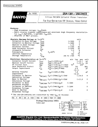 2SC3503 datasheet: NPN epitaxial planar silicon transistor, ultrahigh-definition CTR display video output application 2SC3503