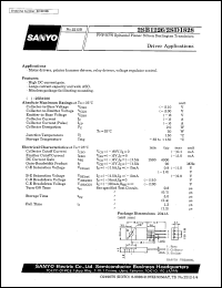 2SD1828 datasheet: NPN epitaxial planar silicon transistor, driver application 2SD1828