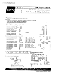 2SB1509 datasheet: PNP epitaxial planar silicon transistor, high-current switching application 2SB1509