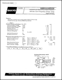 2SD330 datasheet: NPN triple diffused planar silicon transistor, 50V/2A low frequency power amp application 2SD330